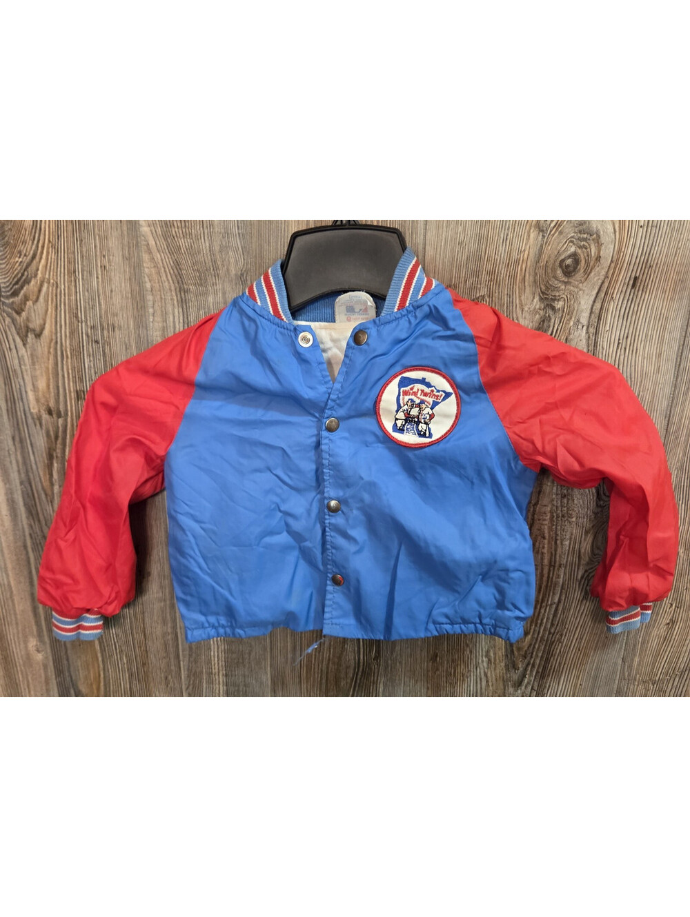 Vintage MLB Minnesota Twins Satin Bomber Jacket Youth Size 6 - Sears Made in USA